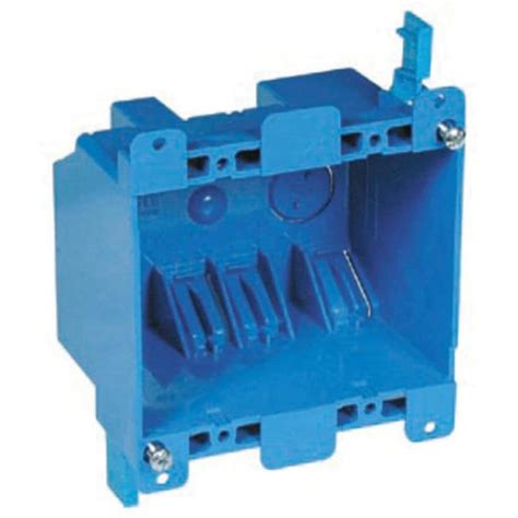 2 gang plastic electrical box with partition divider|Carlon A238DIV 2.